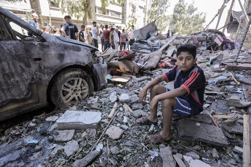 Los niños y niñas de 13 años en Gaza han vivido ya cuatro ofensivas militares ©2021 UNRWA Foto de Mohamed Hinnawi