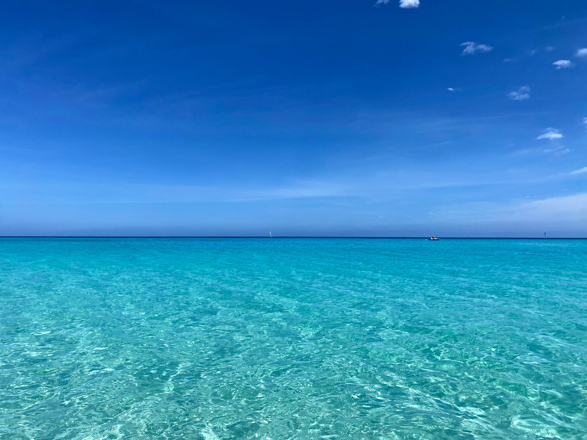 El agua de Varadero es cristalina