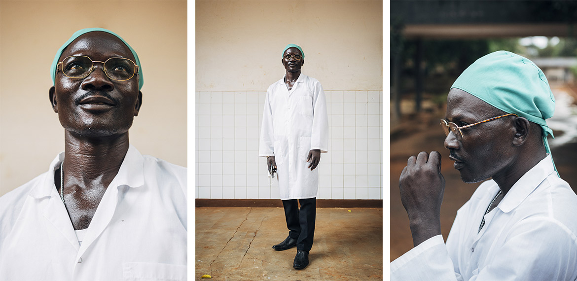 Piten Ebèkalisaï, asistente médico responsable del pabellón de úlcera de Buruli en el Hospital de Tsévié, en la Región Marítima de Togo | © Anesvad