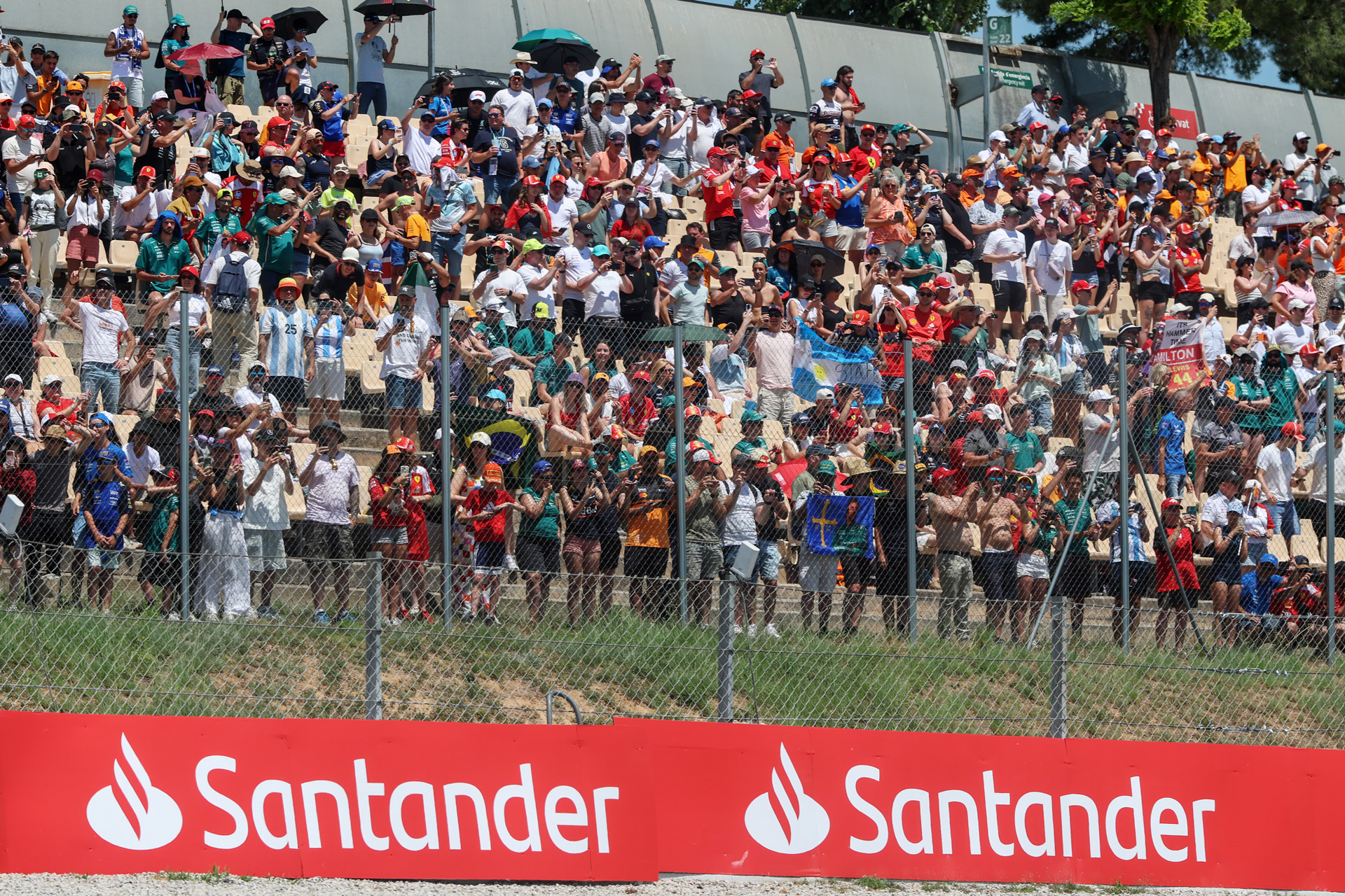 La zona del público en un premio de F1