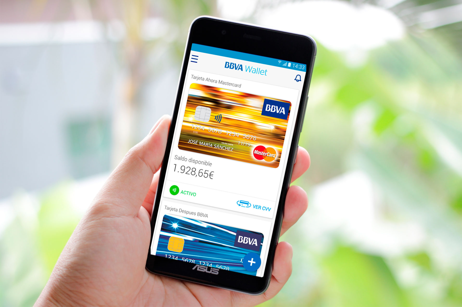 Imagen de la aplicación 'BBVA Wallet'