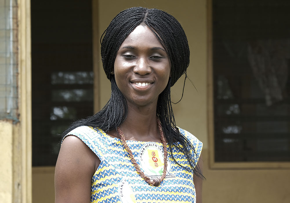 Wilhelmina Tiwah ejerce tareas de prevención en el distrito de Mpohor, en Ghana