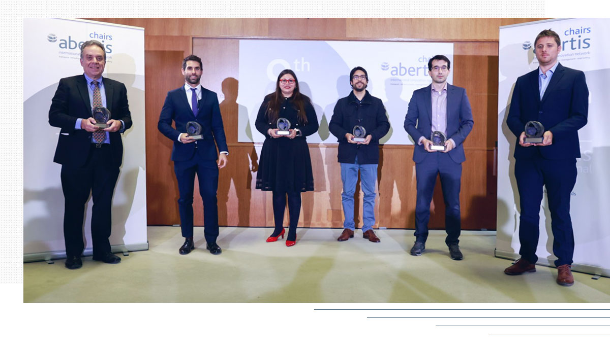 Premiados en el XVIII Premio Abertis de Investigación en Seguridad Vial